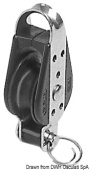 Osculati 55.250.02 - Single Block 1Pulley With Becket AISI316 22x6
