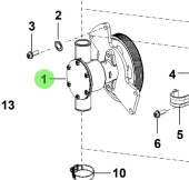 Bukh 00400-2R160 - Seawater Pump Accessories for R210J Engines