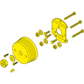 SeaStar Mounting Kit for SH8050 Incl. Screws (831101) and Bezel
