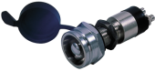 Allpa Chromed Brass Push Button Switch, 30a, Bore Ø14mm, With Cap