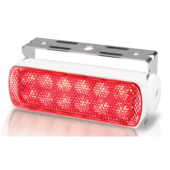 Hella Sea Hawk LED 9-32V - Spreadlight, Red Light, White Housing