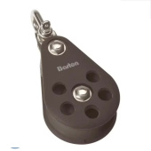 Barton N17120 – Single Reverse Shackle Block Size 7 70mm, Ball Bearing, Ø70mm Sheave, Max Rope 14mm
