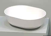 Osculati 50.184.01 - Countertop semi-oval sink Ocritech white 350x260 mm