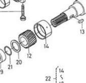 Nanni Diesel 970141525 - Standard Crankshaft Bearing for HE and N Series Engines