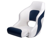 Talamex Captain Boat Seat Deluxe Duo White/Navy 60cm x 52cm x 66cm