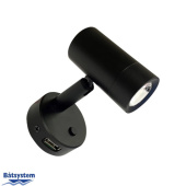Båtsystem 2093-D4USB - MiniTube D4 USB LED, Black, 12V–1.6W