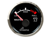 Wema 210697 - Holding Tank Gauge NMEA2000 Silverline Black 0-4/4