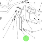 Nanni Diesel 970302677 - Fuel Filter and Oil Drain Pump Support for HE Engines