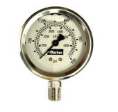 Parker 40-0599 0–1000 PSI 2.5" Bottom-Mount Pressure Gauge