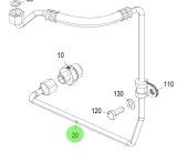 Steyr 2180978-0 - Oil Hose Assembly for Steyr SE Marine Engines