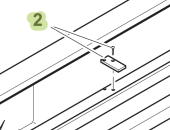 Isotherm SBE00181AA – Inox Handle Bracket for Upper Drawer DR190 Refrigerator