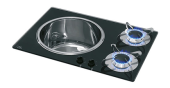 Airxcel Hob Unit 2-Burner SS304 Sink 600x30x420mm