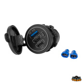 Trem L0603058 - LED Backlit USB 3.0 And Dual PD/Type C Socket