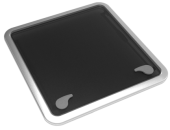 Goiot Aluminum Hatches Model 'Opal 60', Satin, Dims. 561x561mm, Hole Size 507x507mm, Mounting Depth 15mm