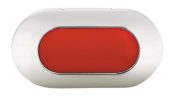 Allpa LED Courtesy Light, Plastic, Built-In, 12v/0,8w, LED 4x 0,2w, 73x38mm, Red