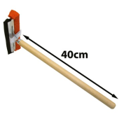 Window Squeegee + Rubber with Long Handle