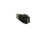 Inprojal USB 2.0A Connector Black