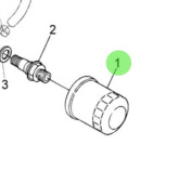 Nanni Diesel 970315035 - Oil Filter Cartridge Assembly for N3.30 Engines
