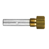 Tecnoseal 02029BIST - Caterpillar Pencil Anode Ø 10 L.38 Complete With Brass Plug Th. 1/4''GAS