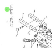 Nanni Diesel 970307756 - Lock Plate Assembly for Injection and Feed Pump Systems