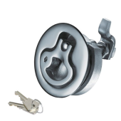 Flush Pull Ring Latch 44 mm with Key Lock