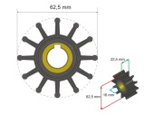 Albin 06-01-015 - Premium Impeller Kit