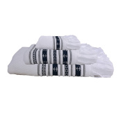 Marine Business Santorini White Anchors Towel Set (33x50; 50x100; 70x140cm)