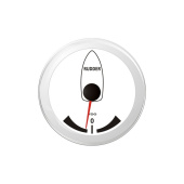 Veratron ViewLine Rudder Angle Indicator White 85mm
