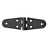 Nuova Rade 43668 - Polyamide Plastic Hinge, Double Oval Black, 100x40mm, 270°