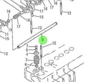Nanni Diesel 970511008 - Rocker Arm Shaft for 4.110HE Engines