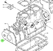 Bukh 000E4815 - Front End Cover for DV36 and DV48 Engines
