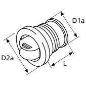 Webasto 1319946A - Air-Outlet D70 (Previous: 92966B)