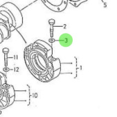 Nanni Diesel 970491534 - Bearing Case Washer No. 01 for HE Series Engines