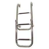 Lalizas 70146 - Folding Ladder 1+2 Steps Stainless Steel 316 Ø25mm 305x810mm