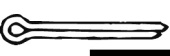 Osculati A2 AISI 304 Stainless Steel Split Cotter Pins DIN 94 / UNI 1336, 1.5–5 mm