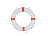 Talamex Lifebuoy PVC White 60 cm With Red Strip