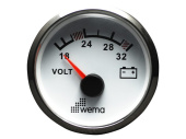Wema 110644 - Silverline IPVR-24 Voltmeter White 18-32V