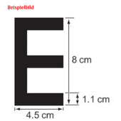 Plastimo 59168 - White Letter H=8cm For Soft Hull. Letter E