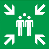 Marine Emergency Assembly Point Identification Sign