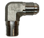 Parker 1317021769 90° -6 Flare × 1/4" MPT Angle Fitting Stainless Steel