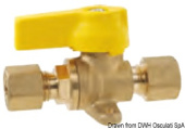 Osculati 50.013.14 - Shut-Off Valve with Fixing Plate