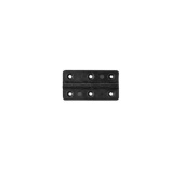 Nuova Rade 16672 - Hinge Polyamide, Rectangular 30x60x3mm, Black