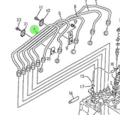 Nanni Diesel 970310468 - Injection Pipe No. 1 for 5.250TDI Engines
