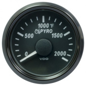 VDO A2C3833040001 - SingleViu 1383 Pyrometer 2000°F Black 52mm