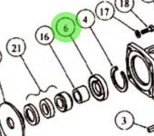 Jabsco 18753-0258 - Lip Seal Kit for 30520