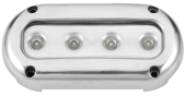 Allpa LED Stainless Steel 316 Underwater Light, Surface Mount, 68lm, Blue, IP68