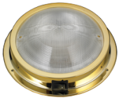 Allpa Brass LED Dome Light, Built-On, 12v/1,7w, LED 20x5ø, H49mm, Warm White