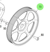 Steyr 2179911-0 - Raw Water Pump Pulley