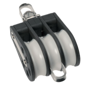 Barton N05321 – Triple Reverse Shackle Block with Becket Size 5 54mm, Plain Bearing, 3x Ø54mm Sheaves, Max Rope 12mm