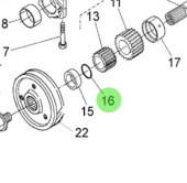 Nanni Diesel 970302903 - Crankshaft O-Ring for Crankshaft and Piston Assembly